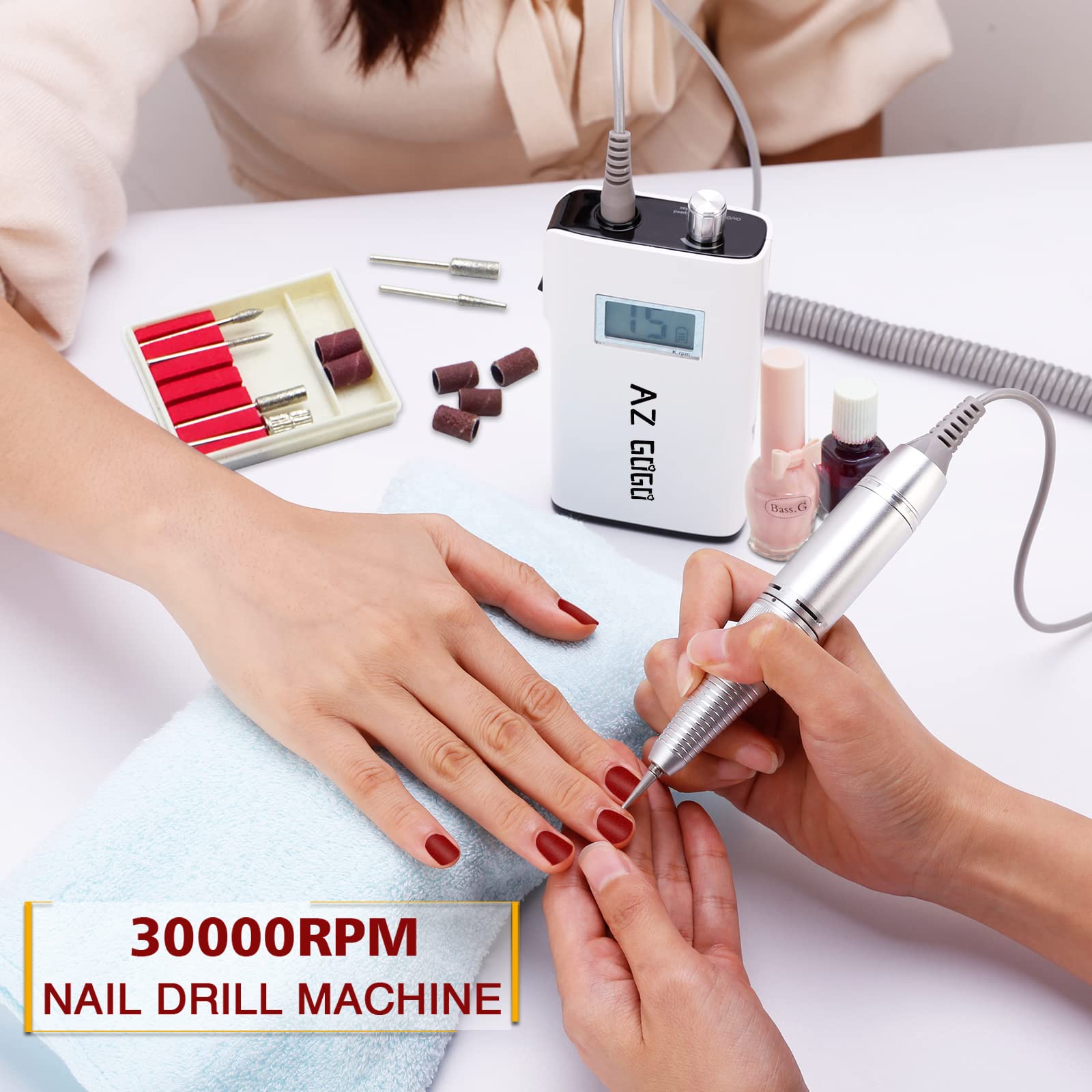 Amazon.com: AZ GOGO Electric Nail Drill, 30000RPM Rechargeable Amazon.com: AZ GOGO Electric Nail Drill, 30000RPM Rechargeable